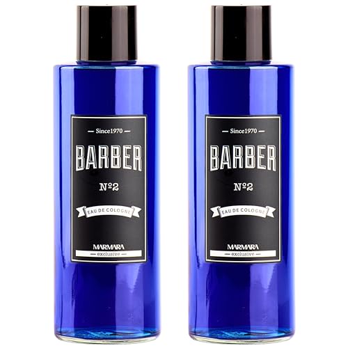 Marmara Barber Cologne - Best Choice of Barbers and Traditional Shaving Fans No:2 Series (500ml x 2 Bottles)