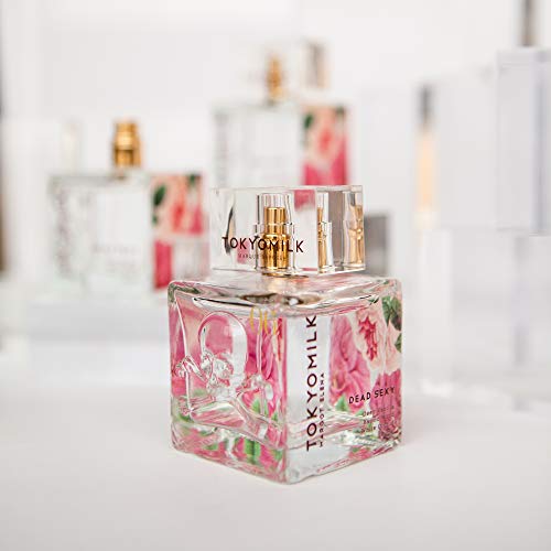 TOKYOMILK Dead Sexy Embossed Eau de Parfum, 3.4 fl. oz, 100 ml, Deep Vanilla Perfume with Exotic Wood, White Orchid & Ebony, Romantic & Ethereal, Women’s Luxurry Fragrance Spray