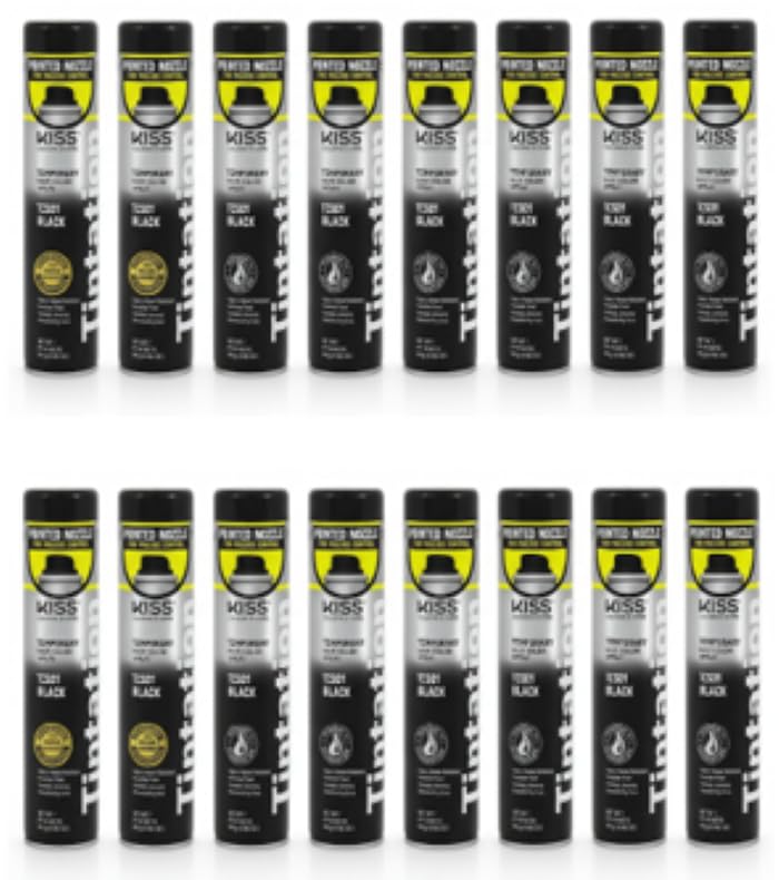 Tintation Temporary Hair Color Spray, Black, 2.82 oz (Pack of 16)