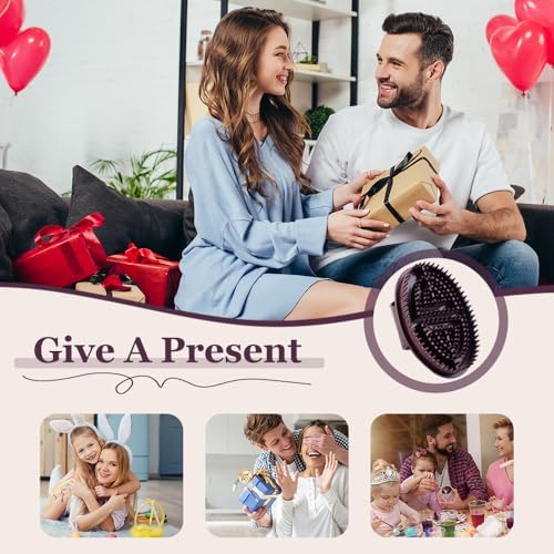 2PCS Meridian Massage Brush, 2025 New Handheld Bath & Body Brushes Massage Comb Essential Oil Brush Body Scrubber Bath Body Brushes for Body and Leg Relaxation (White)