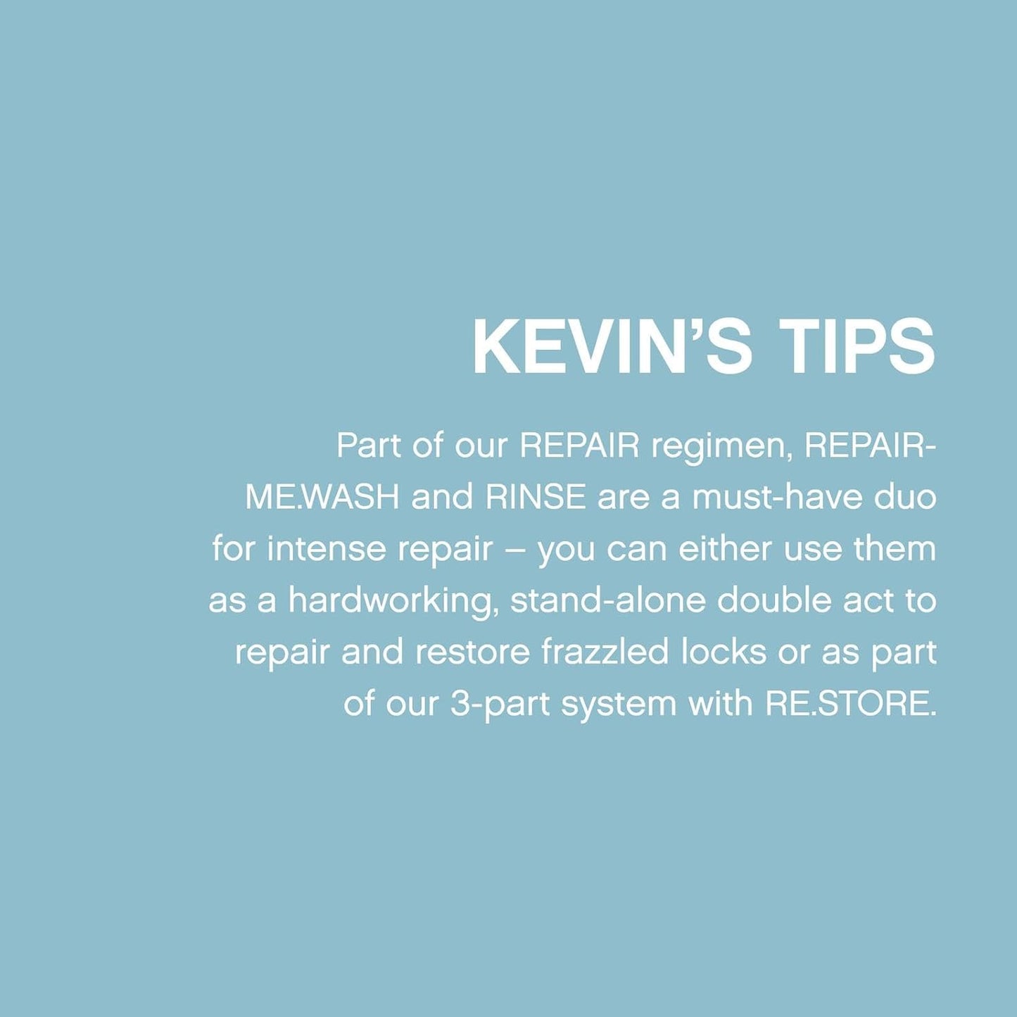 KEVIN.MURPHY REPAIR-ME.RINSE - Hair Repair Conditioner - For All Hair Types Needing Repair - Hydrating Shine Conditioner - Sulphate-Free - 250 mL / 8.4 fl oz