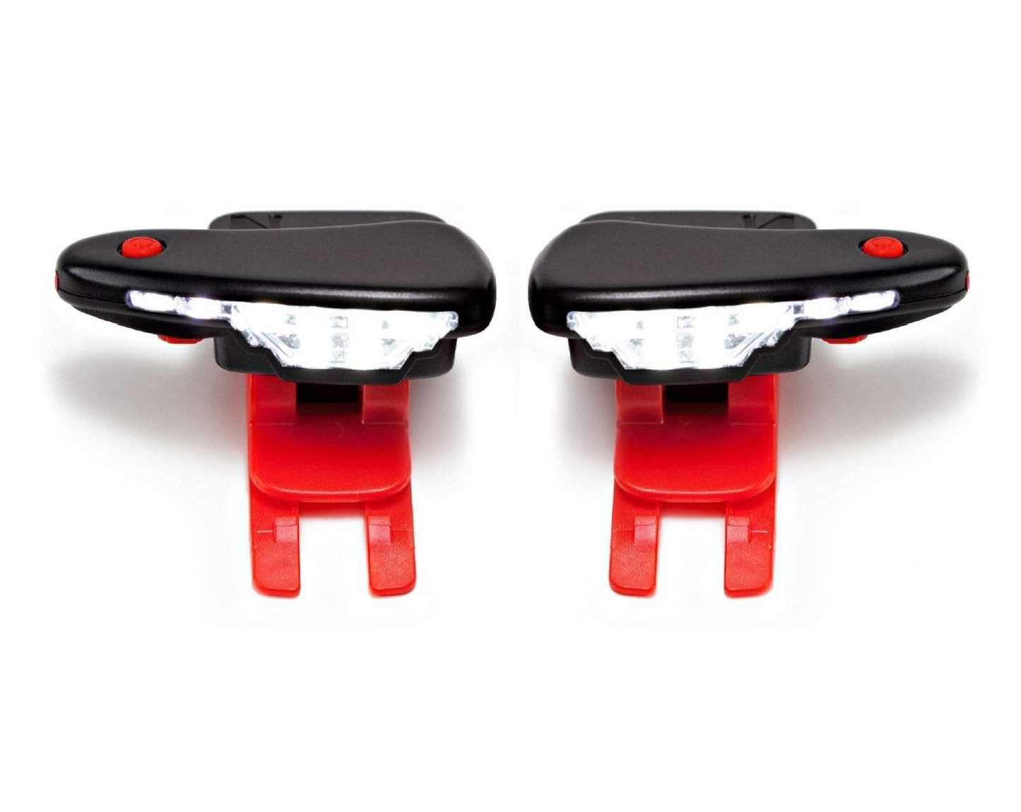 Night Runner 270 Shoe Lights - Rechargeable Battery & Waterproof Light for Runners, Dog Walking, Hiking - Best Safety Running Gear for High Visibility in Low Light - Red