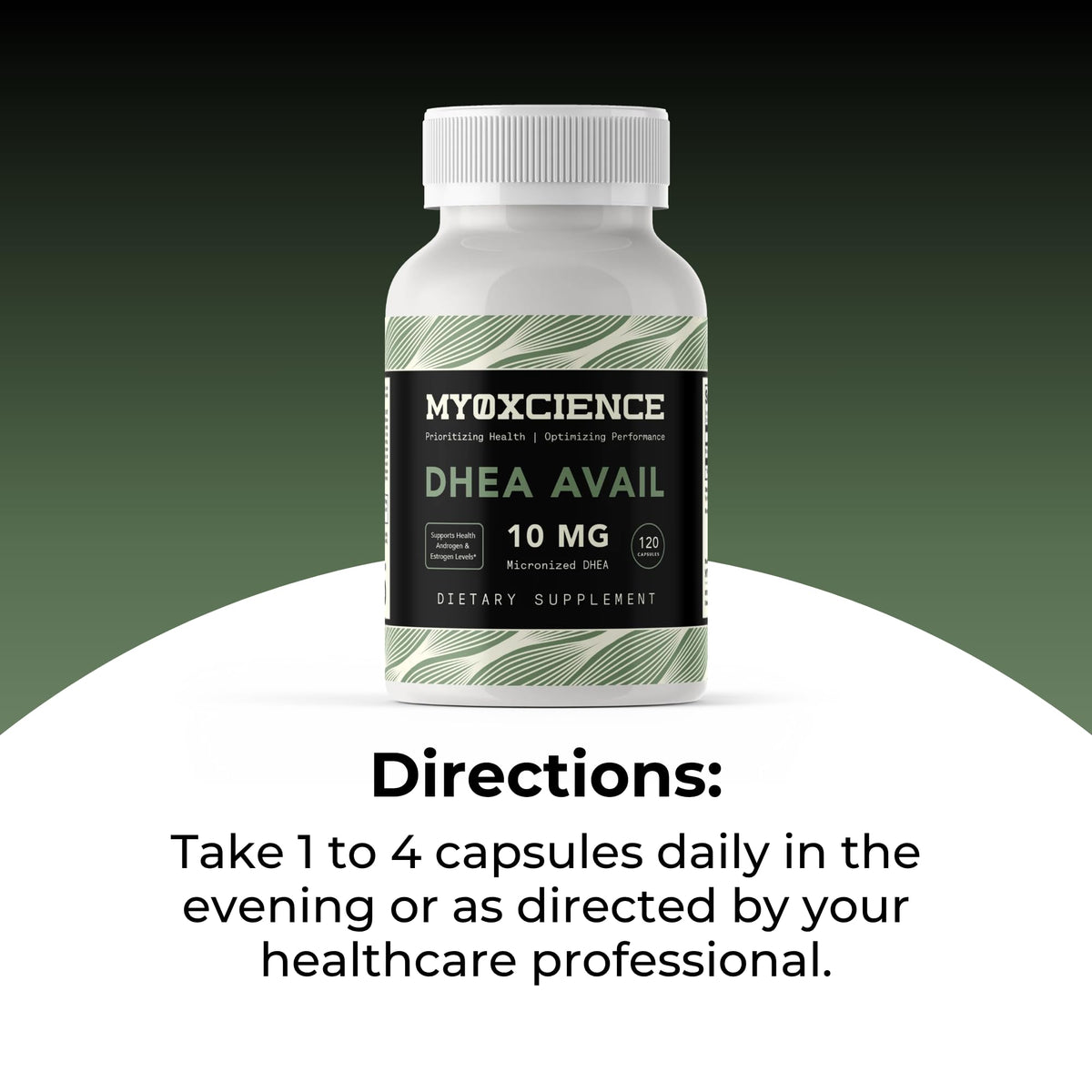 MYOXCIENCE DHEA Avail | Absorption Enhanced DHEA | 10mg, 120 Servings