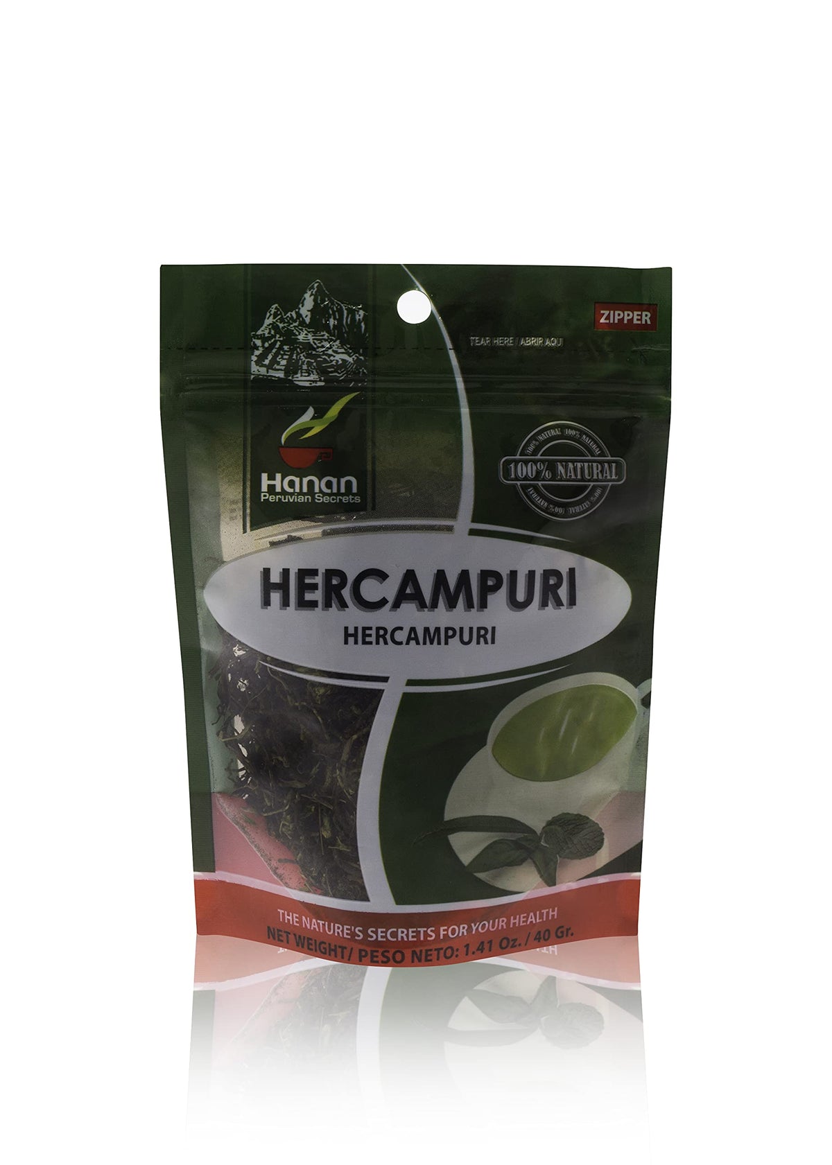 Hanan Peruvian Secrets Hercampuri| 100% Natural Gentianella Alborosea| 1.41oz / 40g | Natural Detox Aid| Promotes Healthy Cholesterol Levels (6 Pack)
