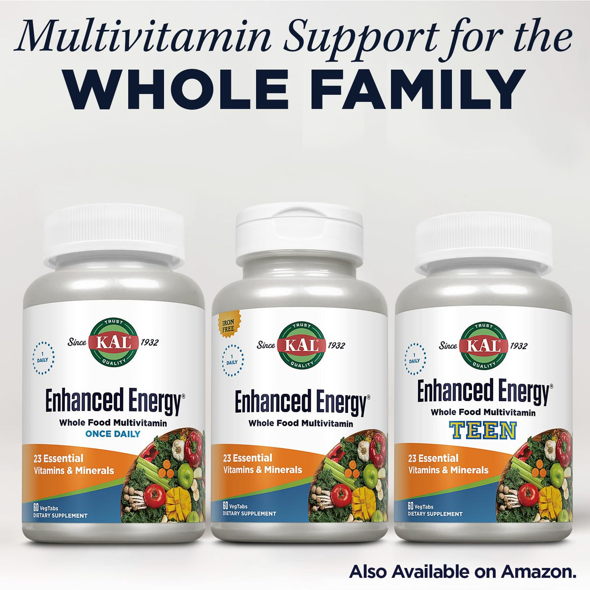 KAL Enhanced Energy Tablets, 60 Count