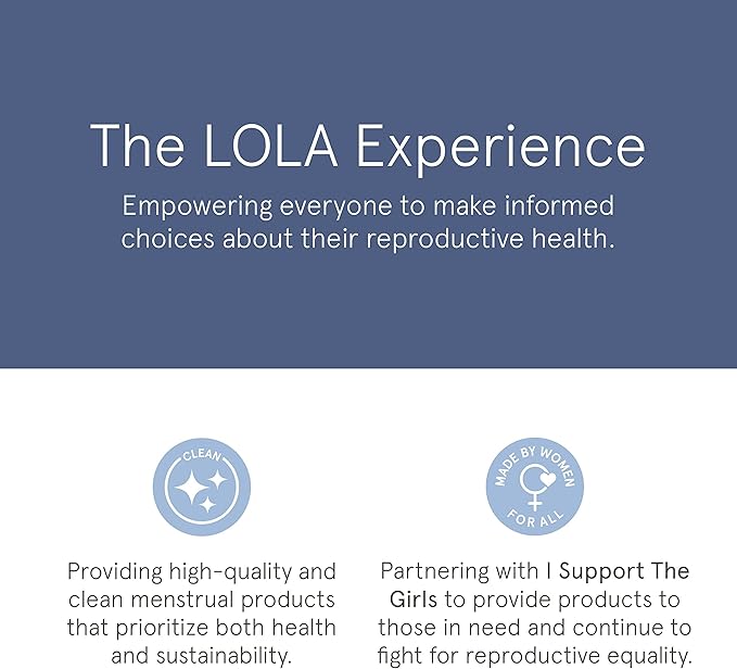 LOLA Organic Cotton Tampons, 8 Count - Tampons Regular, Period Feminine Hygiene Products, HSA FSA Approved Products Feminine Care…