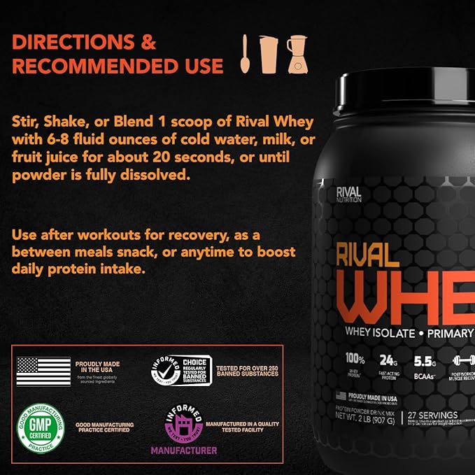 Rival Whey Rich Chocolate 2lb