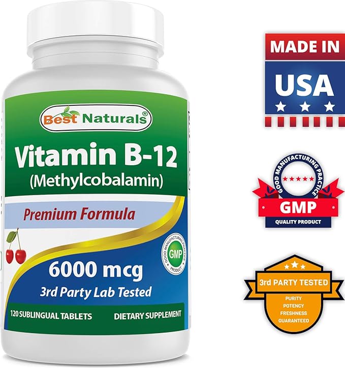 Melatonin 5 mg & Vitamin B12 6000 mcg