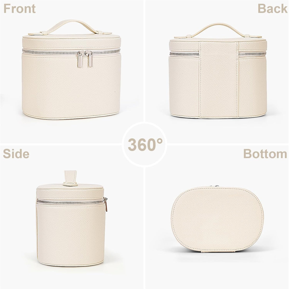 YFGBCX Makeup Bag Vanity Case with Removable Divider Travel Toiletry Bag Portable Cosmetic Bag Makeup Organizer Case