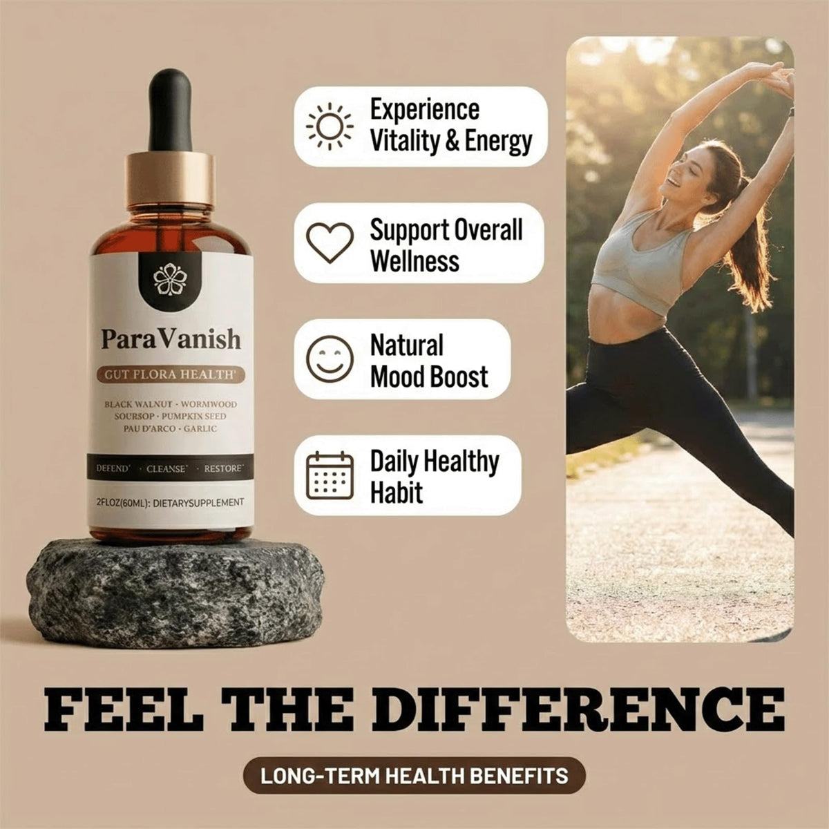 ParaVanish Drops,Wormwood Black Walnut Cleanse for Humans Drops Liquid (2PCS)