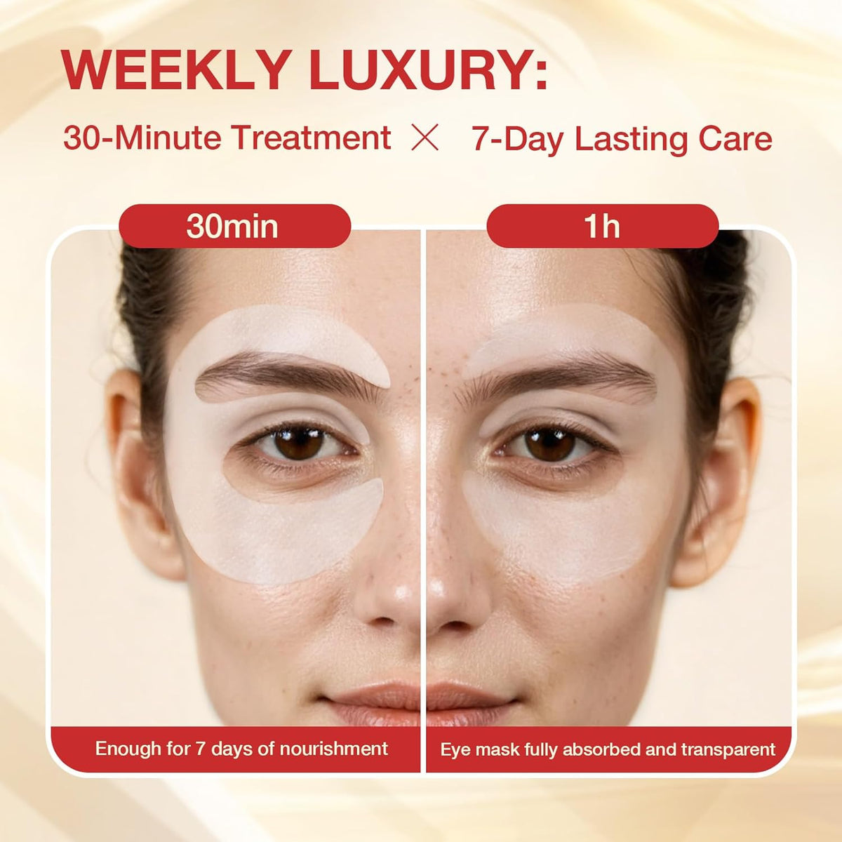 Under Eye Patches 360° Fit, Eye Mask with Collagen Peptide, PDRN, Retinol & Niacinamide, Eye Patches for Puffy Eyes and Dark Circles, Wrinkle Reduce for Women, Travel Essentials for Women 4pairs