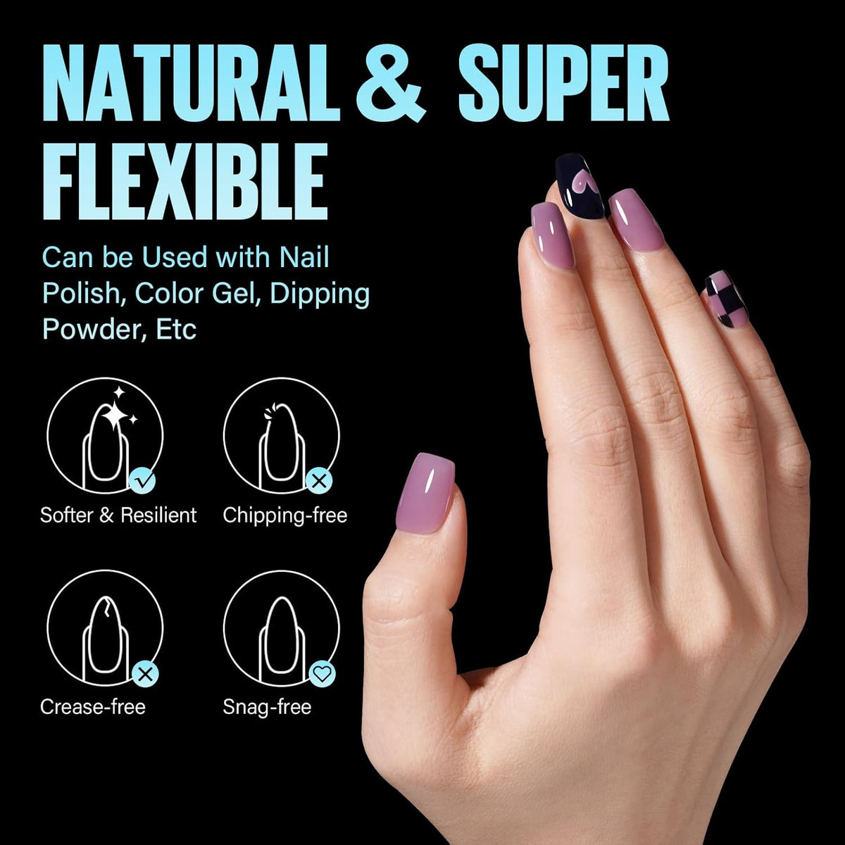 TOMICCA Extra Short Coffin Nail Tips, 240Pcs Half Matte Press on Full Cover Acrylic Nails, 12 Sizes Pre -Shape Soft Acrylic Fake Nail Tips for Nail Extension Art Home DIY Nail Salon
