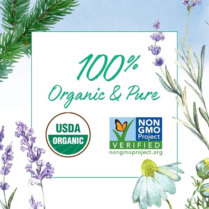 Garden of Life Essential Oils, 100% Organic and Pure Lavender Essential Oil Plus Chamomile & Fir Balsam - Calm Blend for Diffusers, Home, Skin & Body Care, Calming, Relaxing, Soothing, 0.5 fl oz
