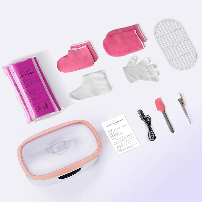 Paraffin Wax Machine for Hands and Feet, Paraffin Wax Warmer with Auto Mode for Beginner-Friendly Home Spa, All-in-One Kit for Paraffin Bath