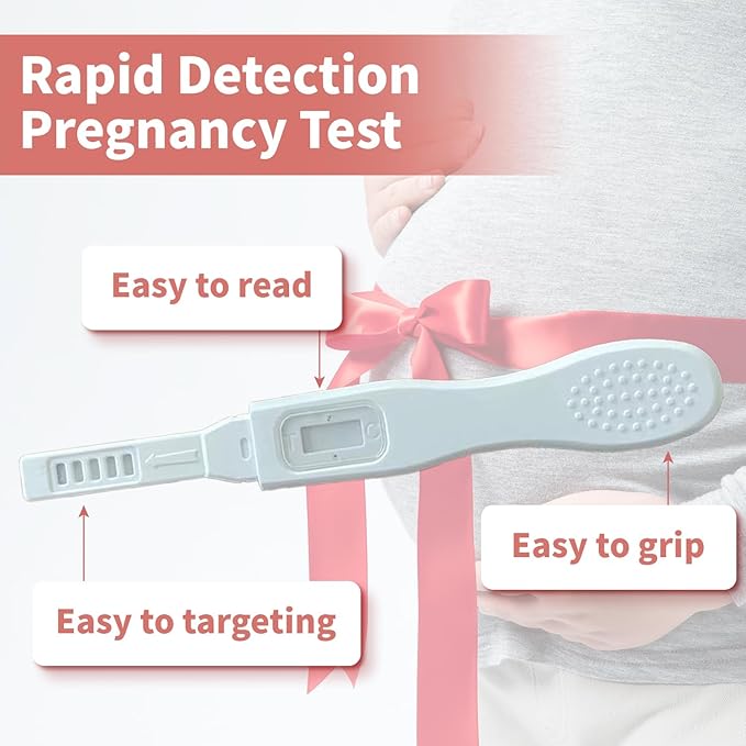 Pregnancy Test: Early Detection with Ultra High Sensitivity Home Pregnancy Midstream Test for Women Home Testing 5 Sticks + 5 Test Strips