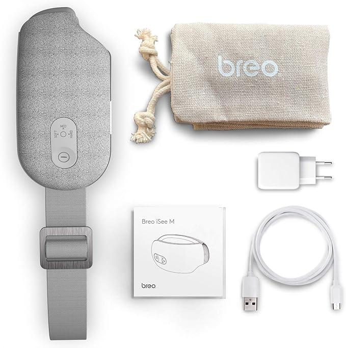 Breo iSeeM Eye Massager with Heat, Customizable Eye Massager Mask for Dry Eyes & Better Sleep, Bluetooth Music Eye Massager Gifts for Women Men, Mothers Day Gifts