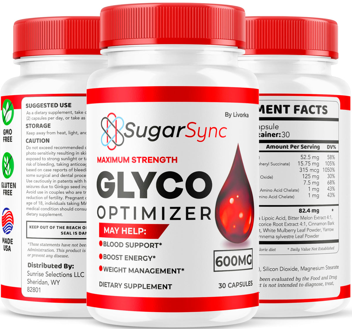LIVORKA Sugar Sync SugarSync Glyco Optimizer, SugarSync Glyco, Sugar Sync Glyco Optimiser, Sugar Sync Glyco Optimizer Reviews, 30 Capsules
