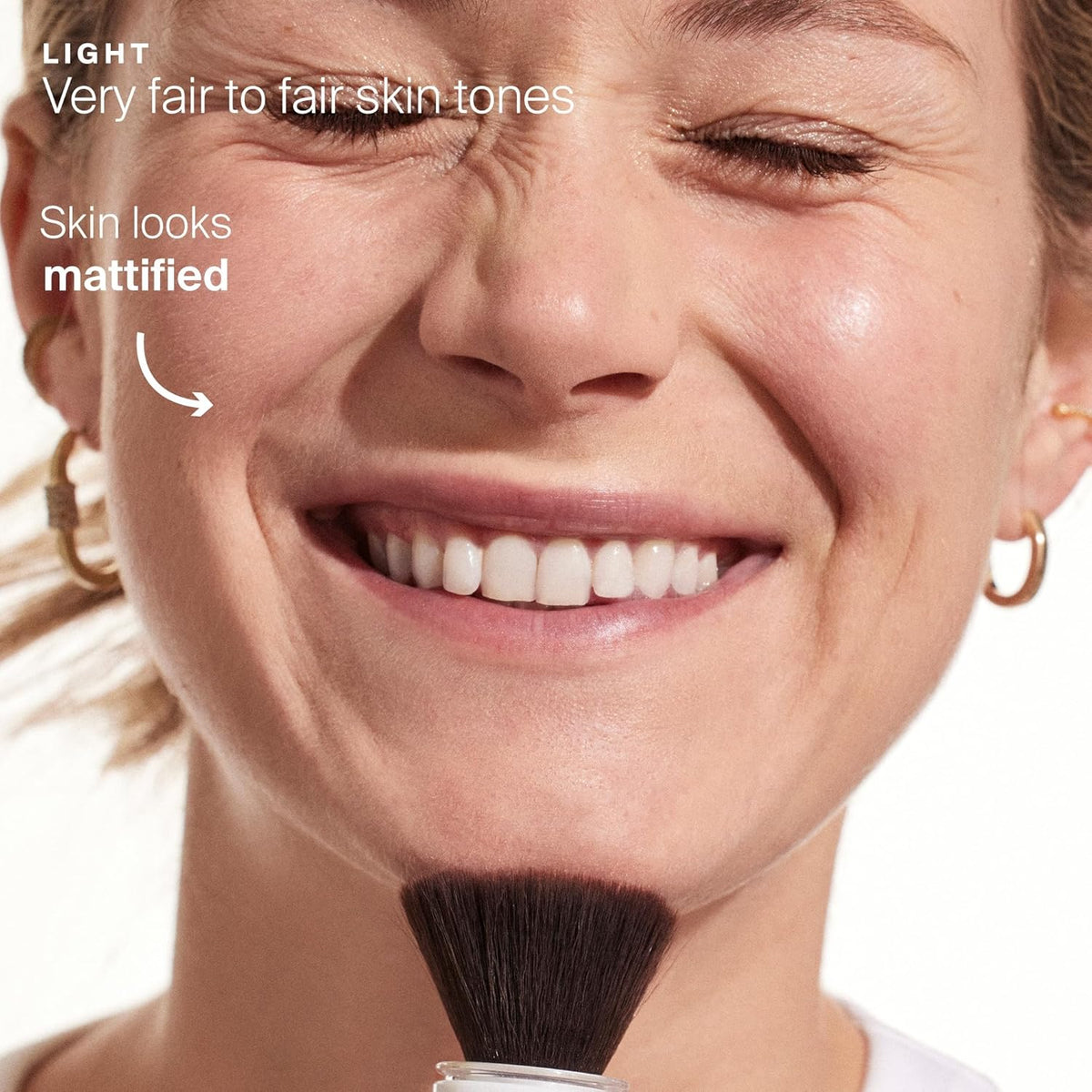 Supergoop! (Re) setting Mineral Powder, Light - 0.15 oz - Makeup Setting Powder + Broad Spectrum SPF 35 PA+++ Sunscreen - With Ceramides, Olive Glycerides & Coated Silica Spheres