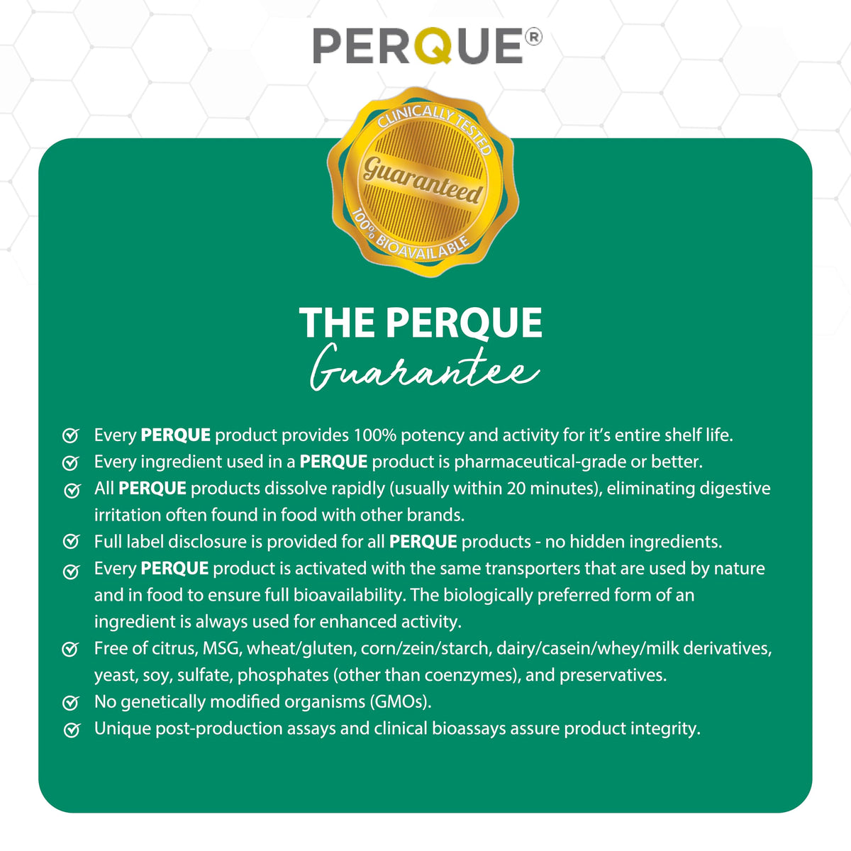 PERQUE Endura/Pak Guard 60 Capsules – Muscle Function & Energy – Non-GMO, Gluten-Free, Vegetarian – 60 Count