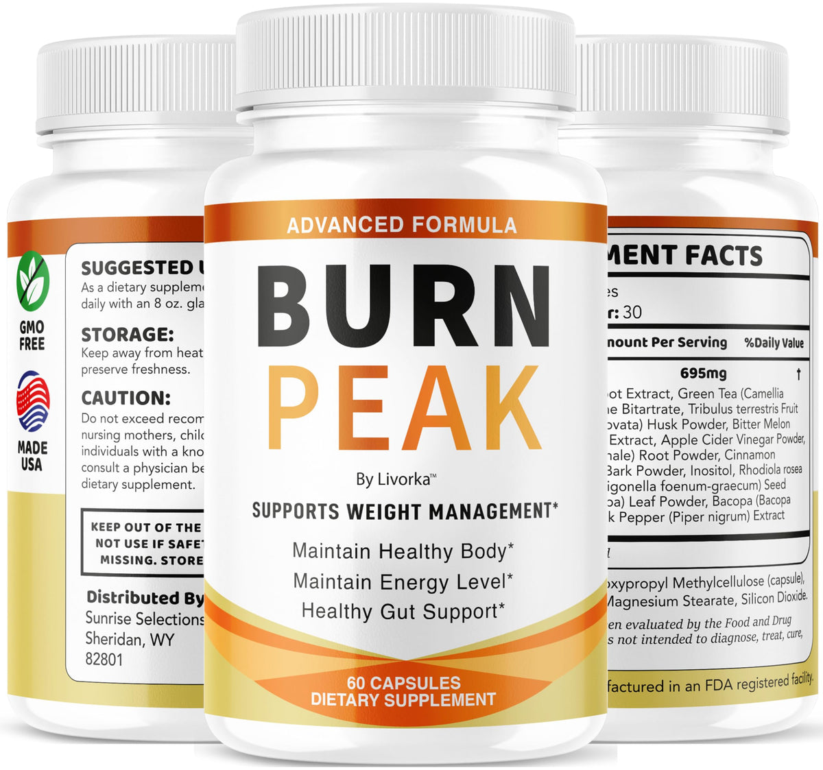 Burn Peak Capsules - Official BurnPeak Weight Pills Advanced Premium Support, All Natural Burn Peak Pink Salt Trick Supplement for Overall Health & Wellness Reviews, 60 Capsules for 1 Month
