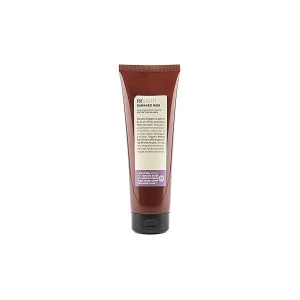 Clean Beauty Damaged Hair Restructuring Mask, Organic Wheat Germ Extract, Vegan, 8.45 fl oz