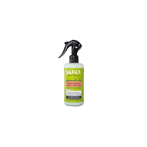 SAUCE BEAUTY Guacamole Whip bond-repairing leave-in hair mask, 8 Fl Oz (Pack of 1), Green