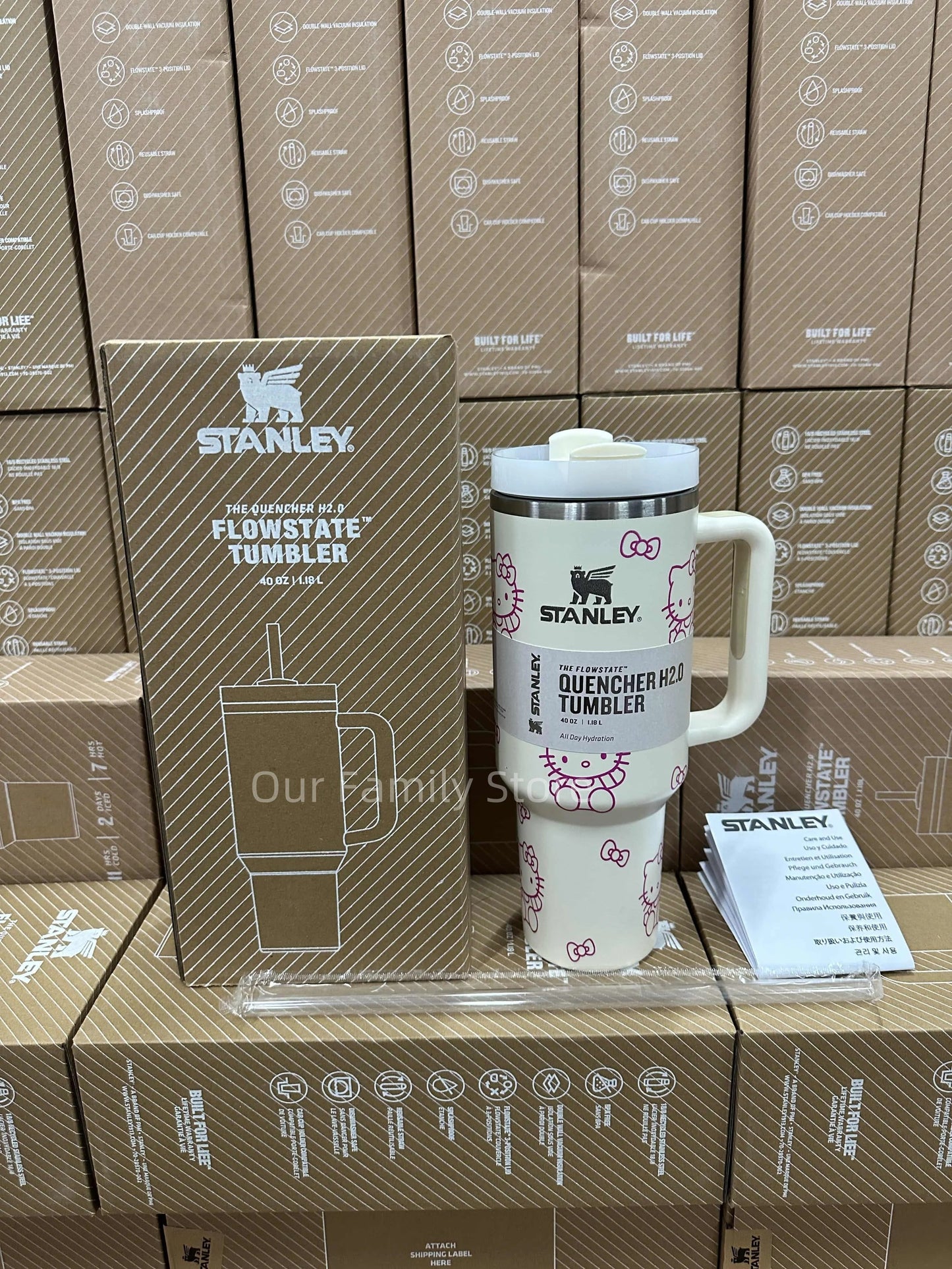 Stanley Quencher H2.0 Tumbler - Cat White