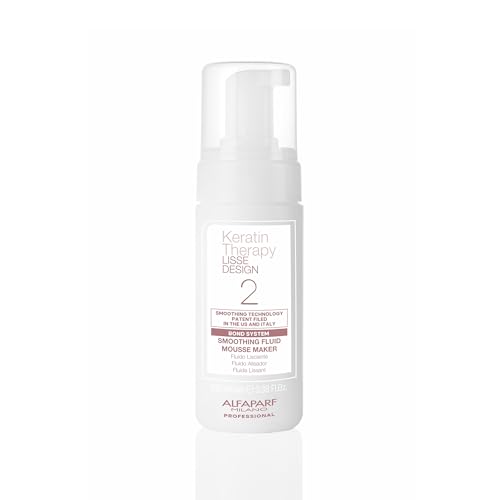 Alfaparf Milano Home Keratin Hair Treatment - Lisse Design Express Brazilian Hair Straightening and Smoothing - Formaldehyde Free - Sulfate Free