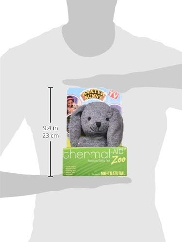 Thermal-Aid Zoo Microwavable Stuffed Animal - Heated and Heatable Plush Toy - Hot/Cold Pack - Baxter The Bunny