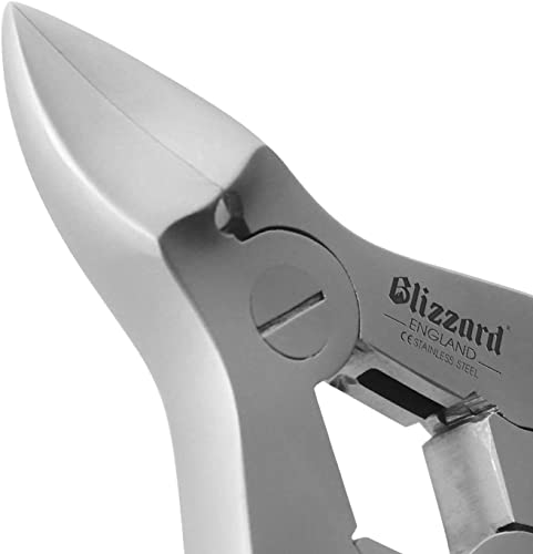 Toenail Clippers by Blizzard - Podiatrist Double Action Mycotic Nail Nipper - 6 inch Cantilever Nail Cutter German Forged Heavy Duty - Double Spring Model