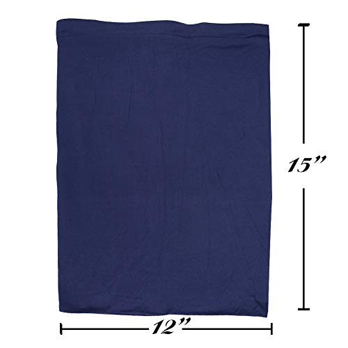 Dreadlock Tube Satin Sleep Cap for Braids Dark Blue