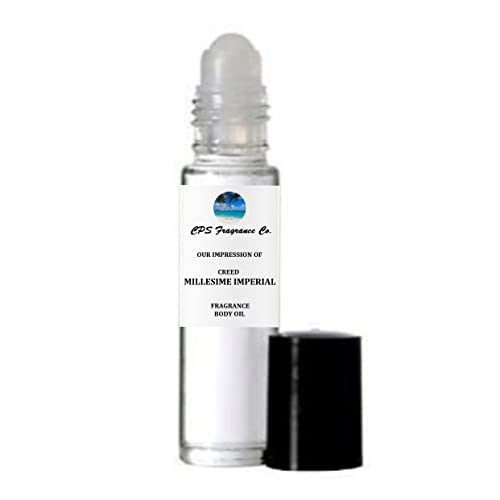 MILLESIME IMPERIAL For Women & Men Type Hypoallergenic Pure Perfume Body Oil Roll On 1/3oz (10ml) CPS Fragrance Co. Impression made with Pure essential Oils + Organic Fractionated Coconut Oil