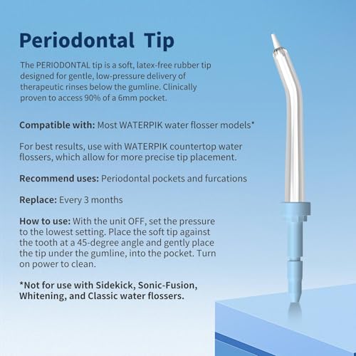 Replacement Heads for Waterpik, Replacement Picks for Water Pik Water Flosser (8 Tips Combo + Storage Case + Travel Case Bundle)