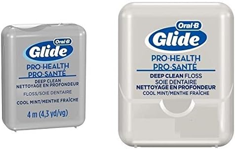 Glide Deep Clean Floss Cool Mint 4m (4, 3 yd/vg) (Pack of 12)