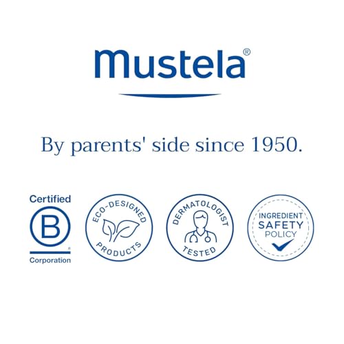 Mustela Detangling & Nourishing Cream Shampoo - Natural Shea Butter & Avocado - Curly & Frizzy Hair - Dermatologist-tested & safe for Babies and Kids - 6.76 US Fl. Oz.