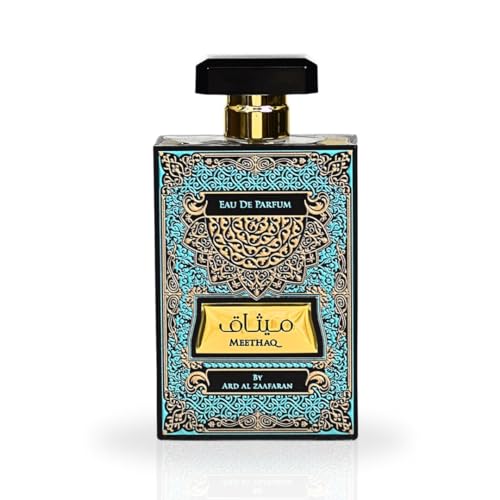 Meethaq EDP Spray 100ML (3.4 OZ) By Ard Al Zaafaran | Long Lasting & Luxurious Blend Of Enchanting Fragrance.