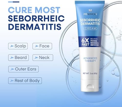 Seborrheic Dermatitis Scalp Treatment Cream: Soothing Itching Redness Scaling of Seborrheic Dermatitis - Fast-Acting Anti-Itch Ointment for Scalp Face Chest and Body for Men and Women 1 Pack