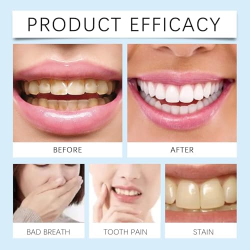 Lumino Teeth™ Teeth Whitening Deluxe Powder, Natural Teeth Whitener, Luminoteeth Booster Powders-Breath Freshness and Fluoride-Free Whitens, Strengthens & Purifies