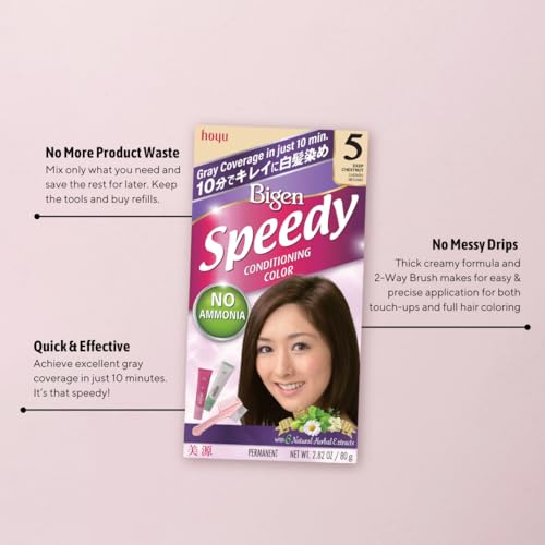 Bigen Speedy Conditioning Color Refill: 7 Brownish Black - 3 Pack