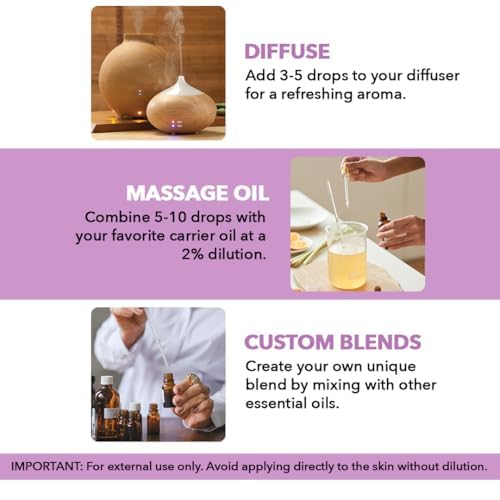 MAJESTIC PURE Lavender Essential Oil | 100% Pure and Natural Oil | Premium Grade Essential Oils for Hair Care, Home Diffusers, Skin, Aromatherapy, Massage and Humidifiers | 2 Fl Oz