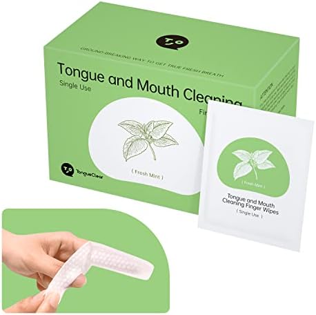Disposable Finger Toothbrush for Adults, 60pcs, Oral Brush ups for Teeth Cleaning, Gum Cleanning, Finger Teeth Wipes, Oral mucosa Cleaner, Mint Flavor
