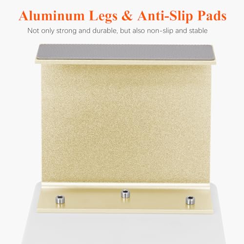 Erasable Arm Rest for Nails Tech, Luxury Nail Arm Rest White Manicure Hand Rest for Nails Tech with Non-Slip Aluminum Alloy Legs, Cleanable Technology Leather
