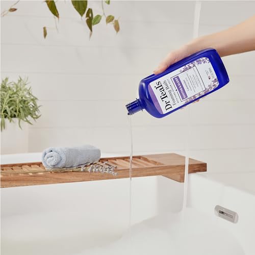 Dr Teal's Pure Epsom Magnesium Salt Soak and Foaming Bath, Soothe & Sleep with Lavender Essential Oils, Duo Pack