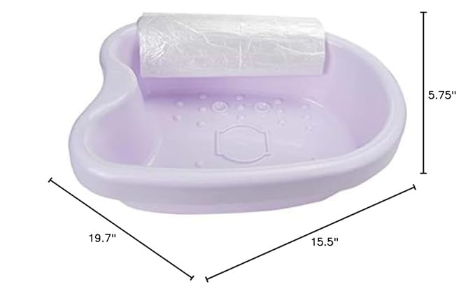 Professional Ionic Foot Bath Basin Tub Perfect for Birthday for All Detox Foot Soak Machines Heavy Duty Tub,Feet Massage Tube for Soak, or Detox,with 100 Pcs Disposable Plastic Liners