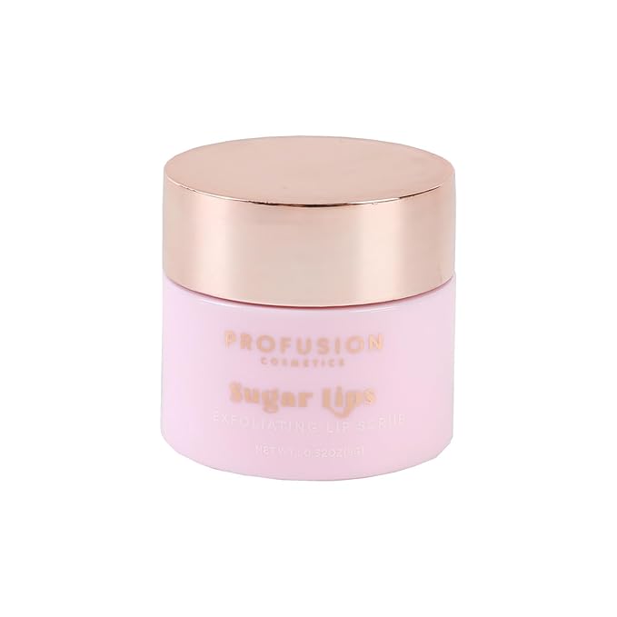 Profusion Cosmetics Frosted Snow Sparkle Sugar Lip Scrub and Hydrating Lip Balm, Exfoliating Lip Scrub and Nourishing Lip Balm With Long Lasting Hydration, Vegan and Cruelty Free