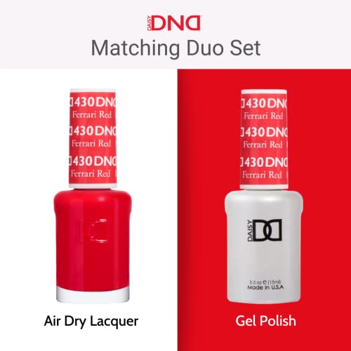 DND Gel Polish Set, Orange Collection, UV/LED GelPolish and Air Dry Nail Lacquer, Matching Chip-Free Polish Duo, 0.5 Fl Oz Each