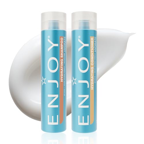 Enjoy Hydrating Shampoo & Conditioner Duo – Daily Gentle Cleanse & Moisture for Soft, Shiny, Manageable Hair – Lightweight, Sulfate-Free & Color Safe – 10.1 oz