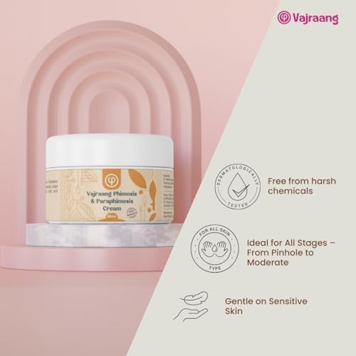 Phimosis & Paraphimosis Cream – Steroid-Free Skin Recovery | Relieves Skin Tightness, Reduces Discomfort | for Daily Use | 60-Day Tube (1)
