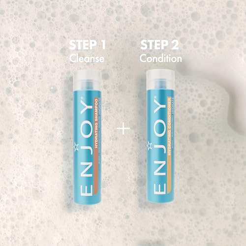 Enjoy Hydrating Shampoo & Conditioner Duo – Daily Gentle Cleanse & Moisture for Soft, Shiny, Manageable Hair – Lightweight, Sulfate-Free & Color Safe – 10.1 oz