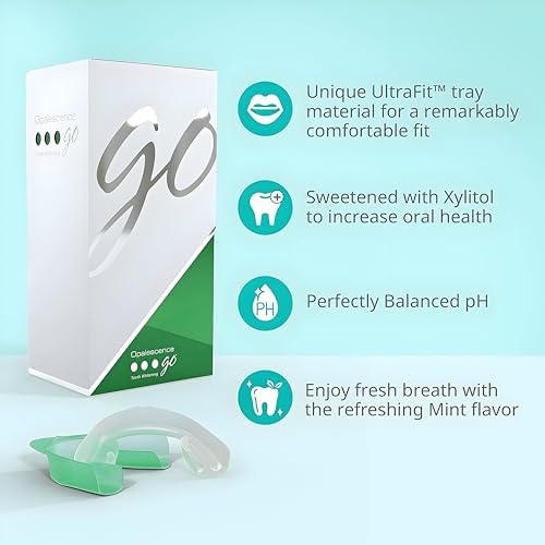 Opalescence Whitening Bundle - Opalescence Go 10% Hydrogen Peroxide Prefilled Whitening Trays and Whitening Toothpaste - Mint Flavor 5194-5166